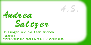 andrea saltzer business card